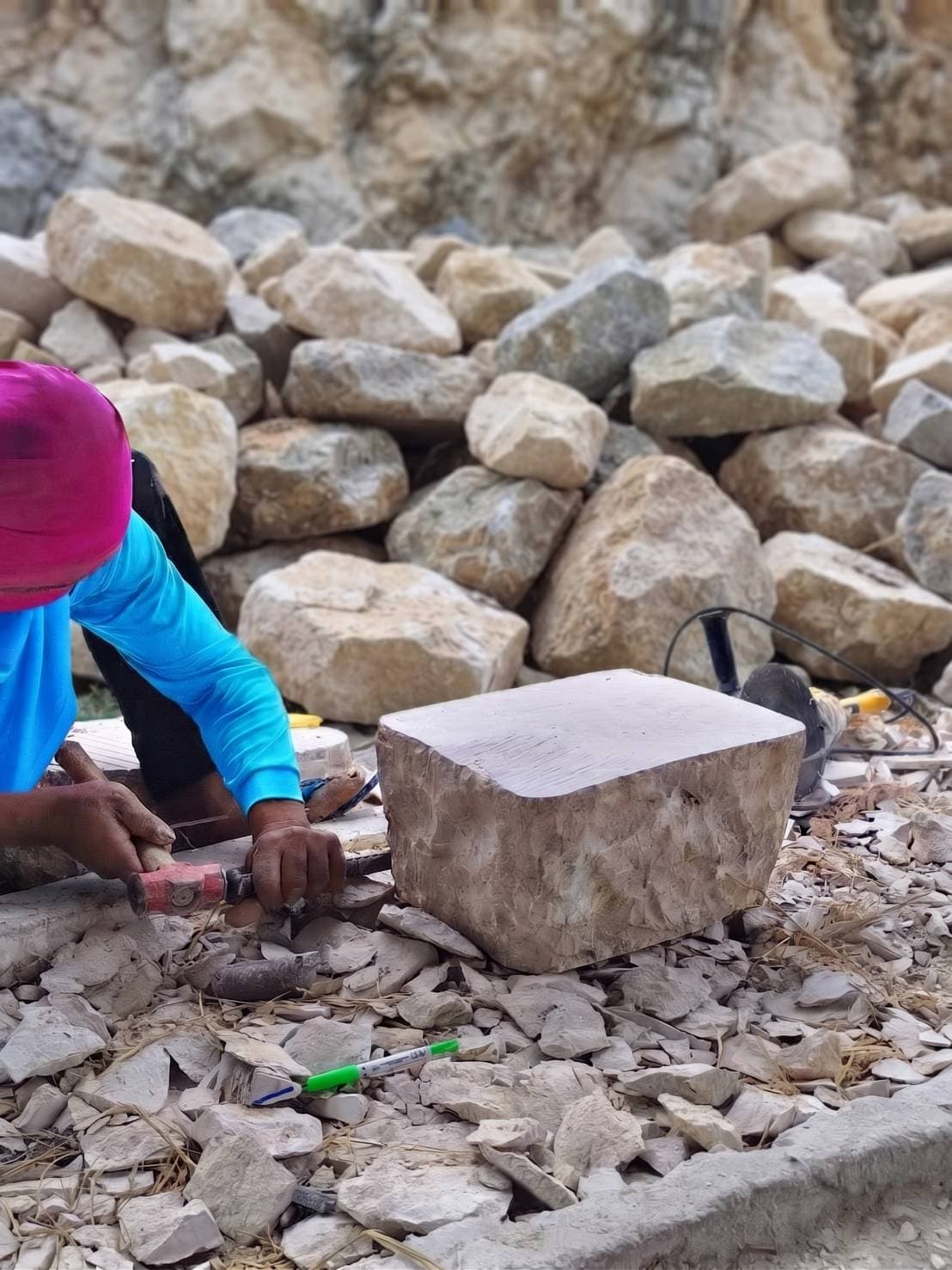 Natural stone quarry
